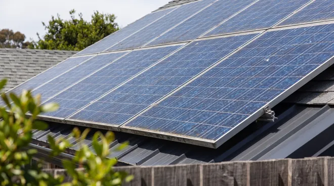 BEFORE photo — spec sheet of an old 270 Wp polycrystalline module