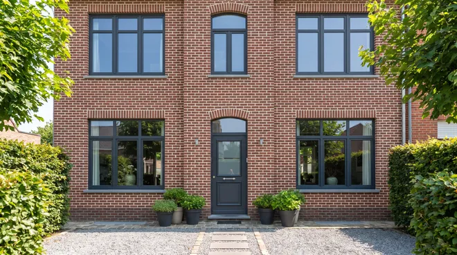 Photo APRÈS — châssis PVC anthracite posés
