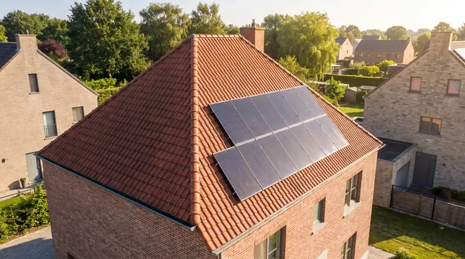 AFTER photo — 6 kWp solar kit installed