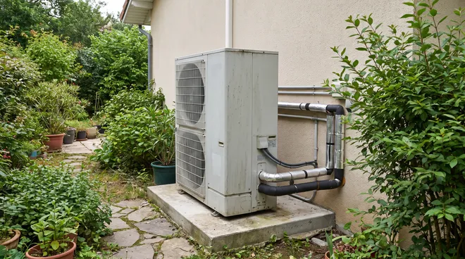 AFTER photo — monobloc unit fitted along the façade