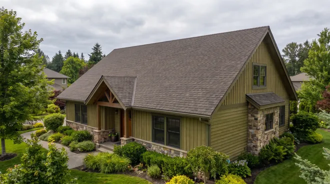 BEFORE photo — roof without panels