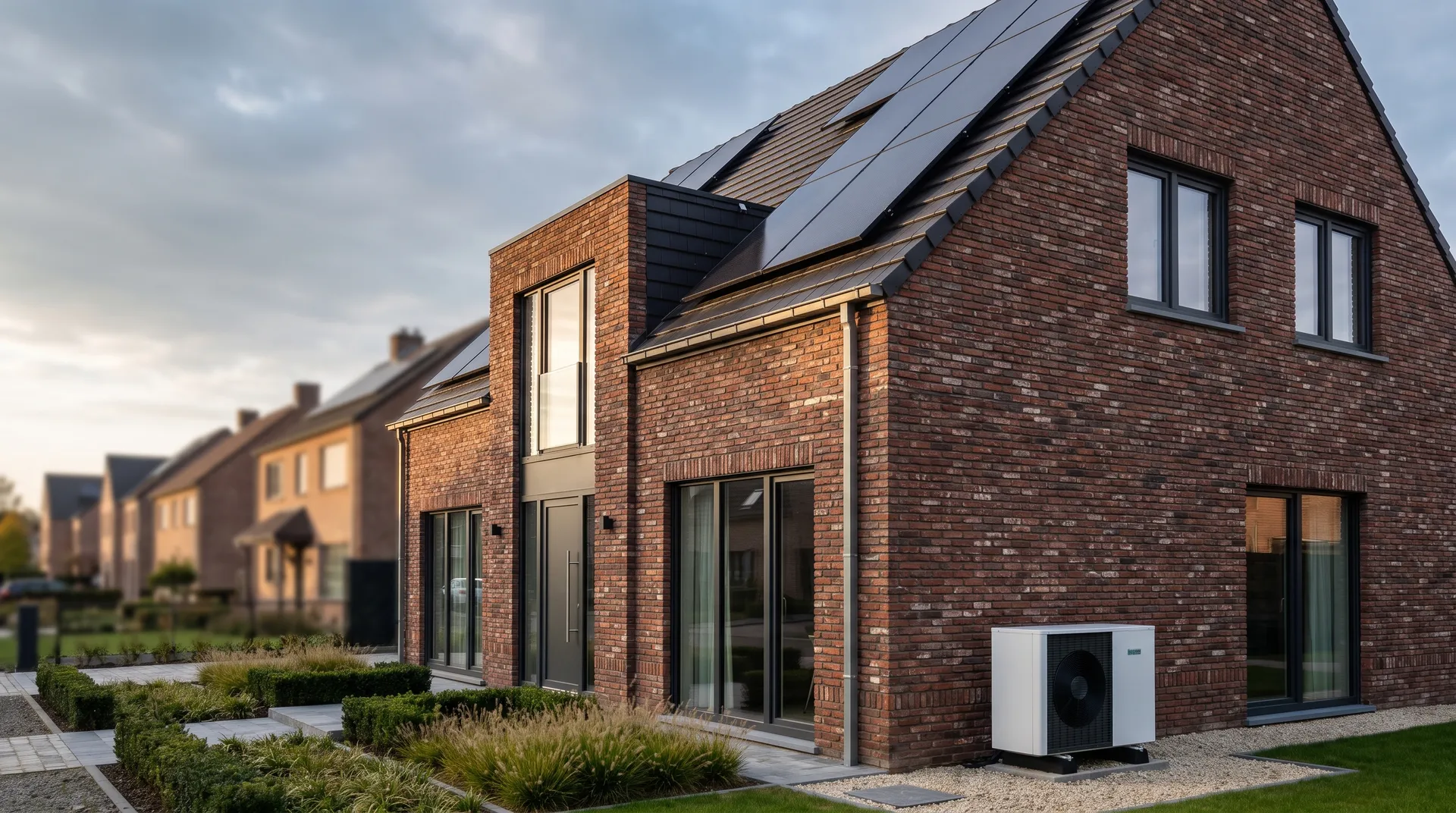 Gerenoveerde Belgische woning met Profel ramen, zonnepanelen op het dak en een warmtepomp