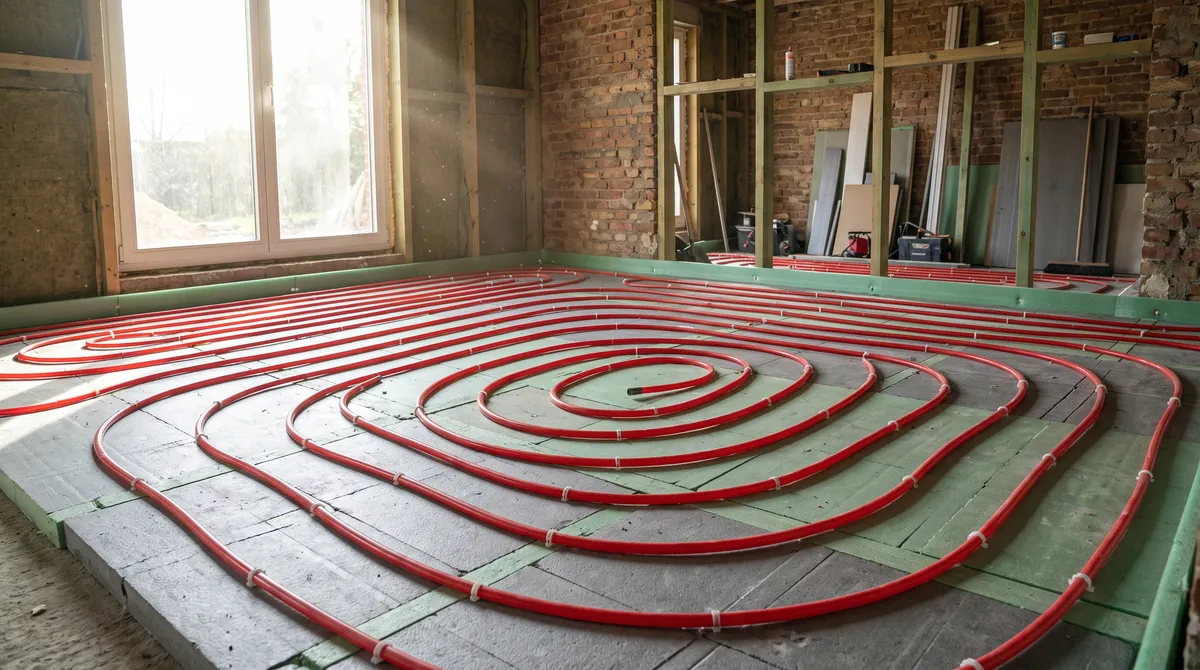 Underfloor heating: even, invisible, low-temperature comfort