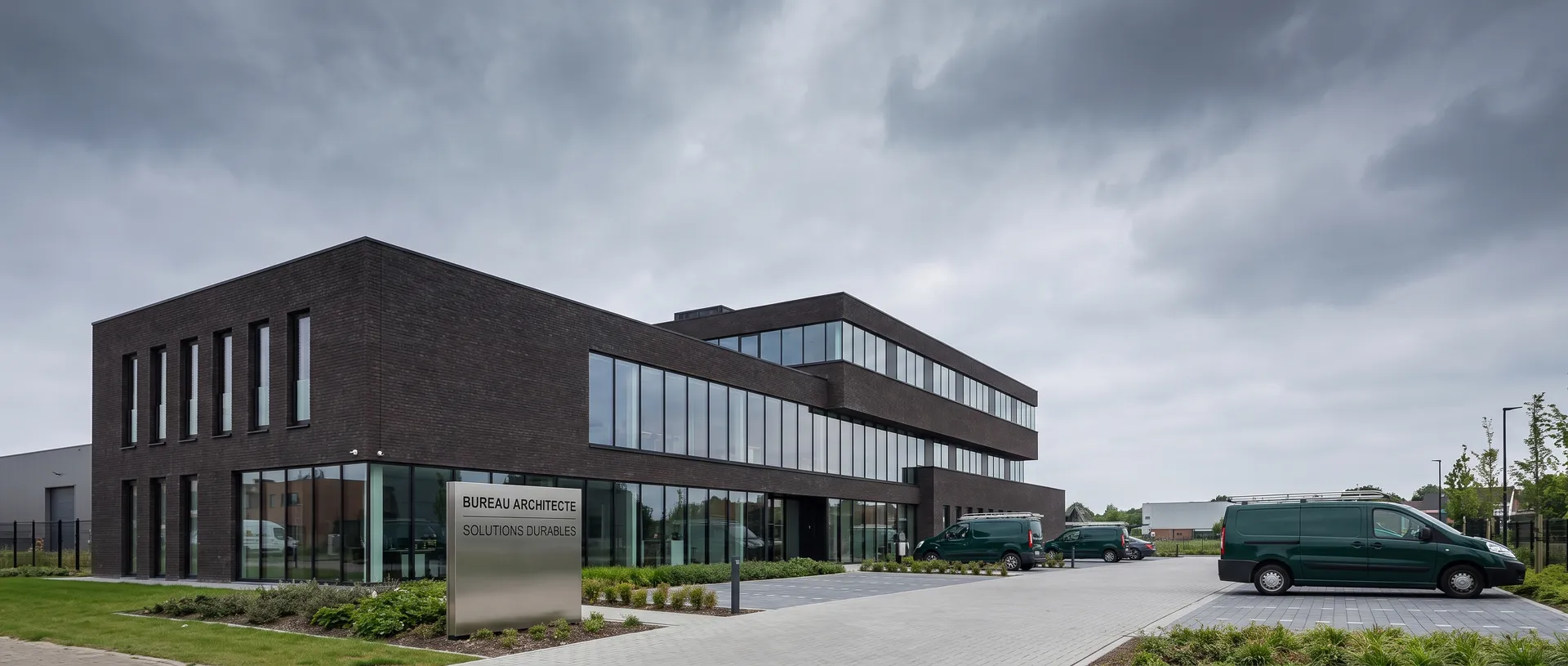Exterior of the wendows head office with signage