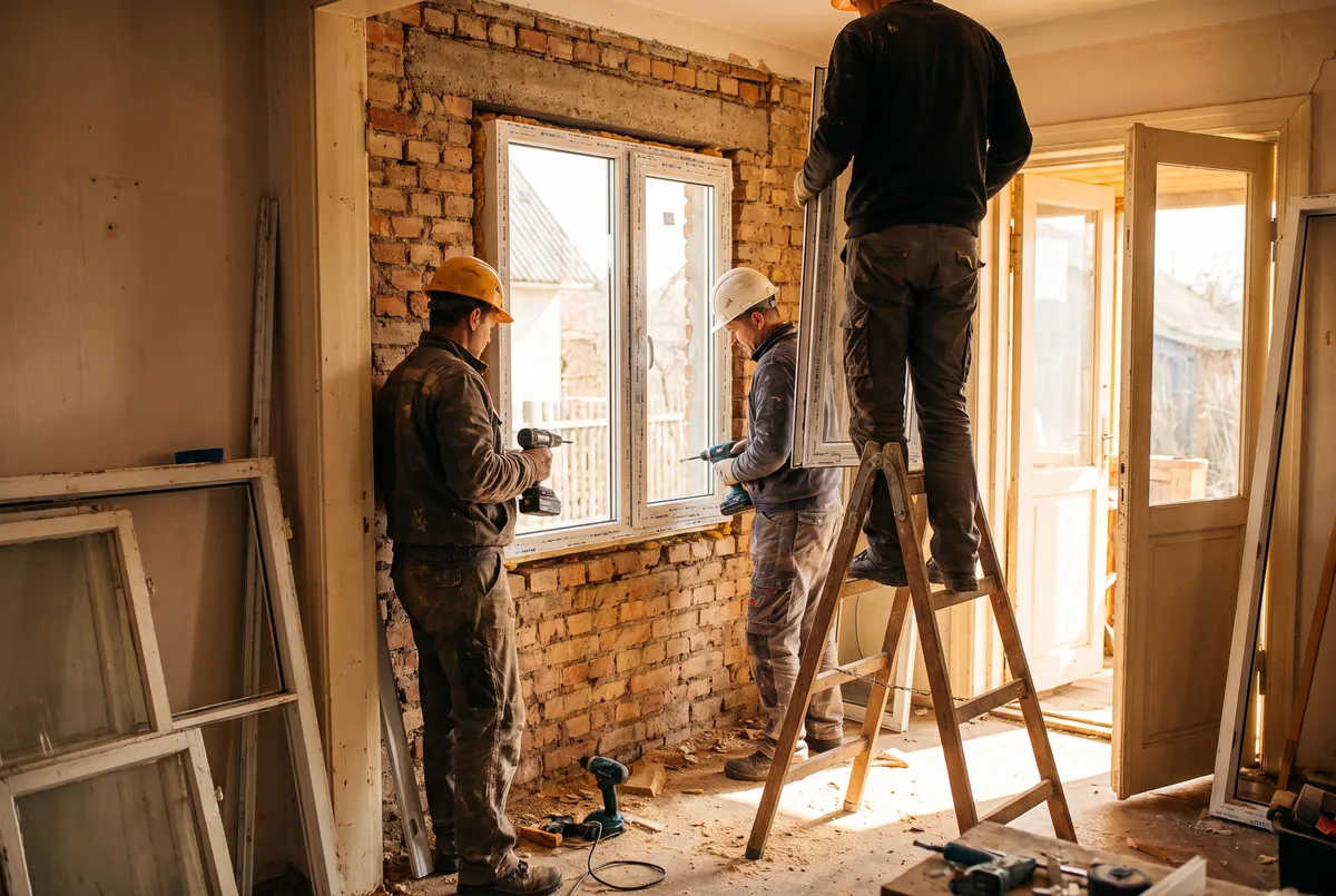 The early days of wendows — first renovation worksite