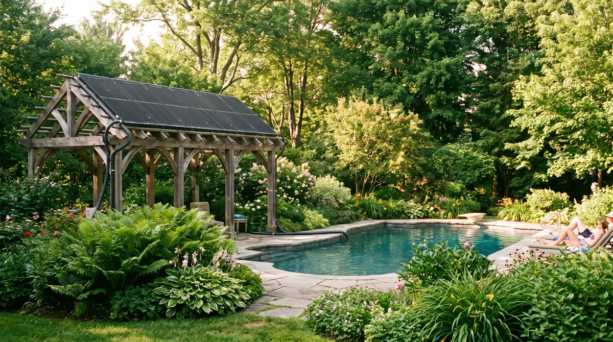Solar pool heating: warmer water, with no heating bill